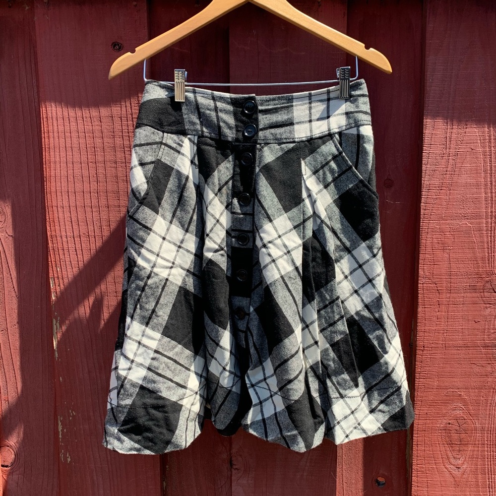 H&M Buffalo Plaid Skirt